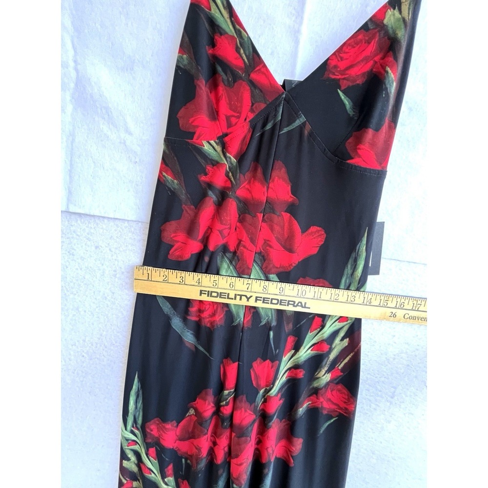 Norma Kamali Slip Jumpsuit in Blooming Roses Wide-Leg size Small NWT - Picture 8 of 13